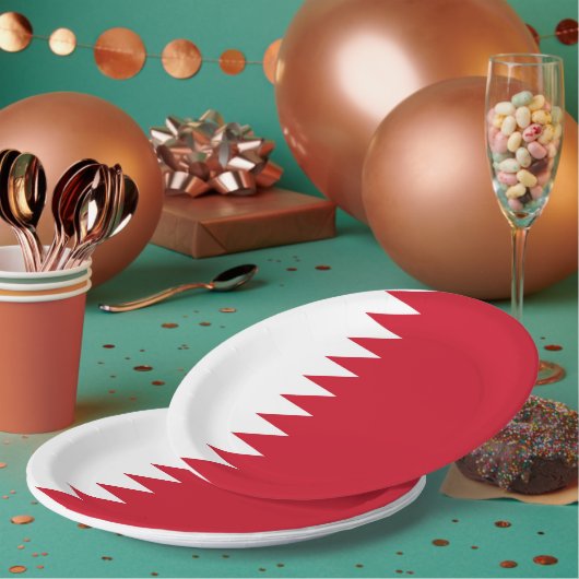 Bahreinse vlag papieren bordje (Multi)