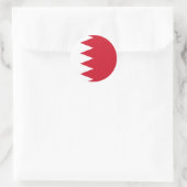 Bahreinse vlag ronde sticker (Tas)