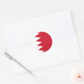 Bahreinse vlag ronde sticker (Envelop)