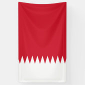 Bahreinse vlag spandoek (Verticaal)