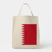 Bahreinse vlag tote bag (Achterkant)