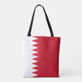 Bahreinse vlag tote bag (Achterkant)