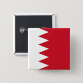 Bahreinse vlag vierkante button 5,1 cm (Voorkant /achterkant)