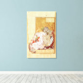 Bahrum Gur die de draak speelt Canvas Afdruk (Insitu (Houten vloer))