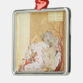 Bahrum Gur die de draak speelt Metalen Ornament (Links)