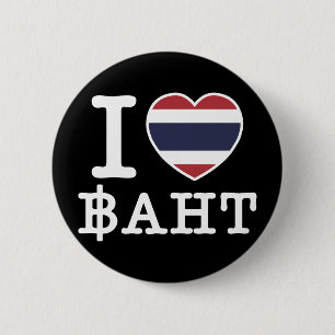 Baht I van het Hart (Liefde) Ronde Button 5,7 Cm