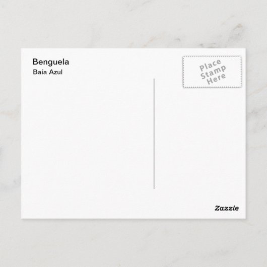 Baía Azul Briefkaart (Achterkant)