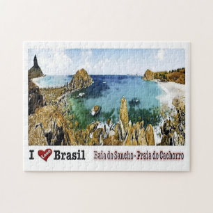 Baia do Sancho - I Love - Brazilië Legpuzzel