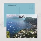 Baie de Capri Italië Briefkaart (Voorkant / Achterkant)