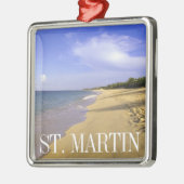 Baie Longue Long Bay Beach, Sint-Maarten Metalen Ornament (Links)