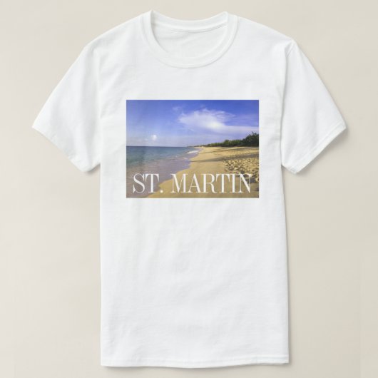 Baie Longue Long Bay Beach, Sint-Maarten T-shirt (Design voorkant)