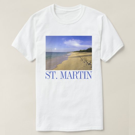 Baie Longue Long Bay Beach, Sint-Maarten T-shirt (Design voorkant)