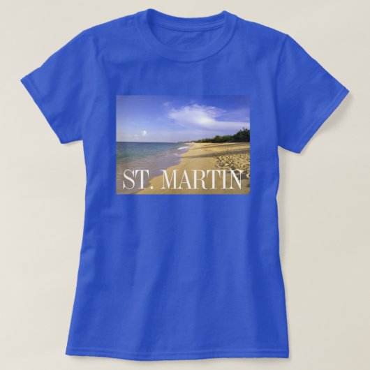 Baie Longue Long Bay Beach, Sint Maarten T-shirt (Design voorkant)