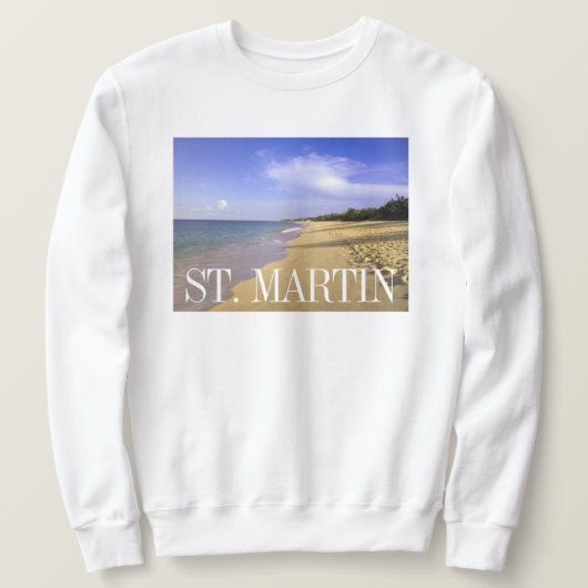 Baie Longue Long Bay Beach, St. Martin Trui (Design voorkant)