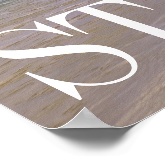 Baie Longue Long Bay Beach, St Poster (Hoek)