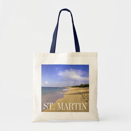 Baie Longue Long Bay Beach, St Tote Bag (Voorkant)