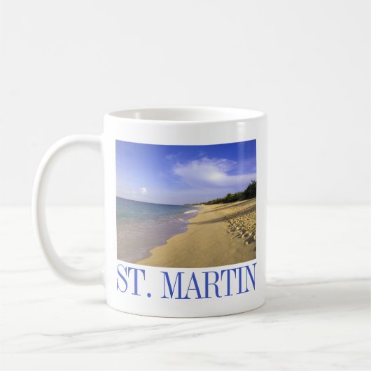 Baie Longue Long Bay-strand, Sint-Maarten Koffiemok (Links)