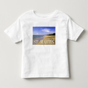 Baie Longue Long Bay-strand, St. Martin Kinder Shirts