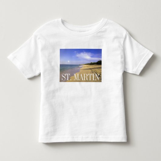 Baie Longue Long Bay-strand, St. Martin Kinder Shirts (Voorkant)