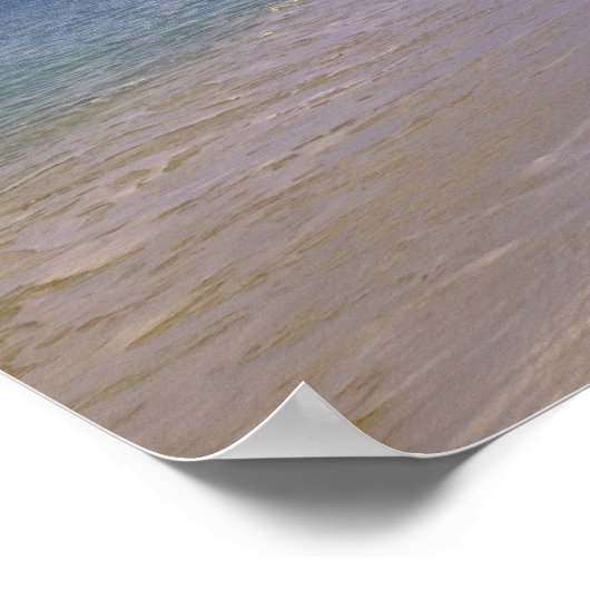 Baie Longue Long Bay strand, St. Martin, Poster (Hoek)