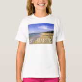 Baie Longue Long Bay-strand, St. Martin T-shirt (Voorkant)