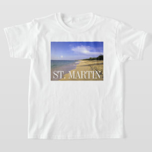 Baie Longue Long Bay-strand, St. Martin T-shirt