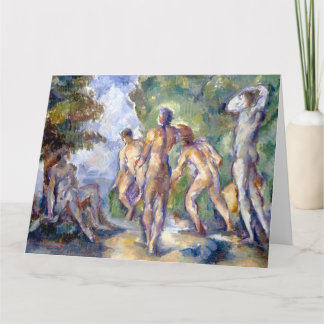 Baigneurs (Badenden) door Paul Cézanne Fijne Kunst Bedankkaart