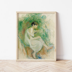 Baigneuse en Chemise   Berthe Morisot Poster