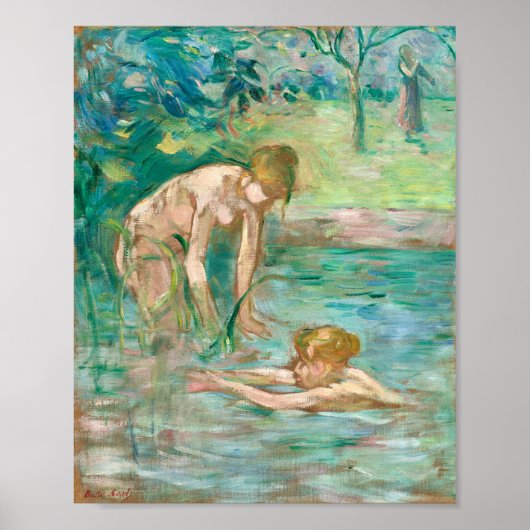 Baigneuses | Berthe Morisot Poster (Voorkant)