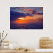 Baikal-meer - een andere zonsondergang poster (Keuken)