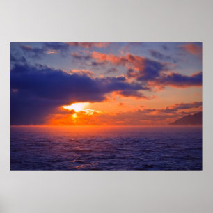 Baikal-meer - een andere zonsondergang poster