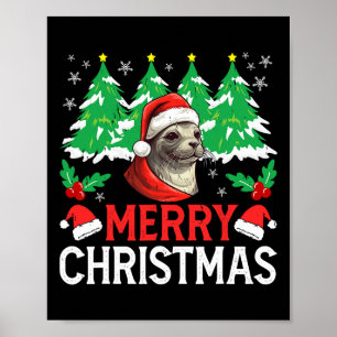 Baikal Seal Kerstmis Pyjama Kostuum voor Xmas Holi Poster