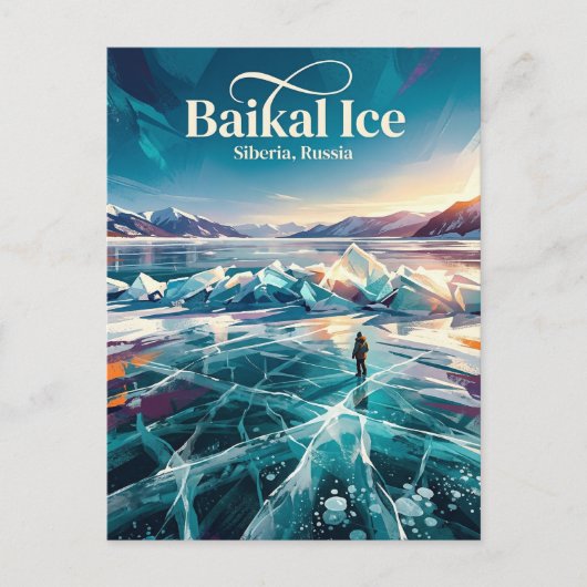 Baikalmeer Rusland Briefkaart (Voorkant)