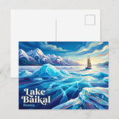 Baikalmeer Rusland Briefkaart (Voorkant / Achterkant)