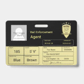 Bail Agent Badge (Achterkant)