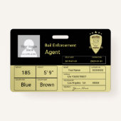 Bail Agent Badge (Achterkant)