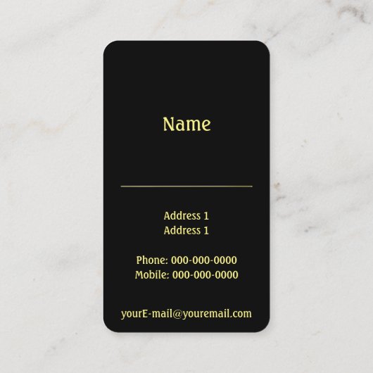 Bail Agent Visitekaartje (Achterkant)