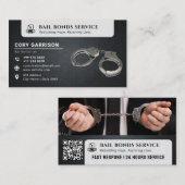 Bail Bond Services | Elegant zwart Visitekaartje (Voorkant / Achterkant)