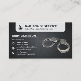 Bail Bond Services | Elegant zwart Visitekaartje