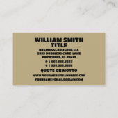 Bail Bonden Gevangenis Bezoekruimte Visitekaartje (Achterkant)