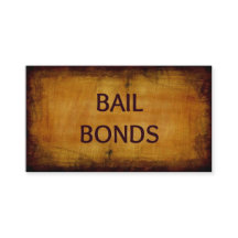 Bail Bonds Antiek Visitekaartje