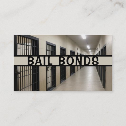 Bail Bonds Bondsman Visitekaartje (Voorkant)