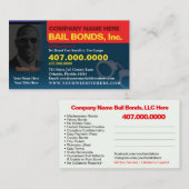 Bail Bonds Foto bedrijfskaarttemplate aanpassen Visitekaartje (Voorkant / Achterkant)