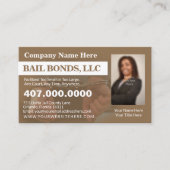 Bail Bonds Foto bedrijfskaarttemplate aanpassen Visitekaartje (Voorkant)