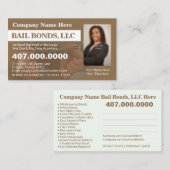 Bail Bonds Foto bedrijfskaarttemplate aanpassen Visitekaartje (Voorkant / Achterkant)