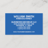 Bail Bonds Helder Kleurrijk Visitekaartje (Achterkant)