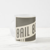 bail bonds matglas koffiemok (Voorkant links)