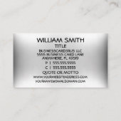 Bail Bonds Metal Look Visitekaartje (Achterkant)