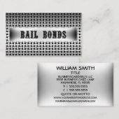 Bail Bonds Metal Look Visitekaartje (Voorkant / Achterkant)