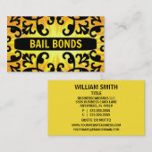 Bail Bonds Sunshine Damask Visitekaartje (Voorkant / Achterkant)